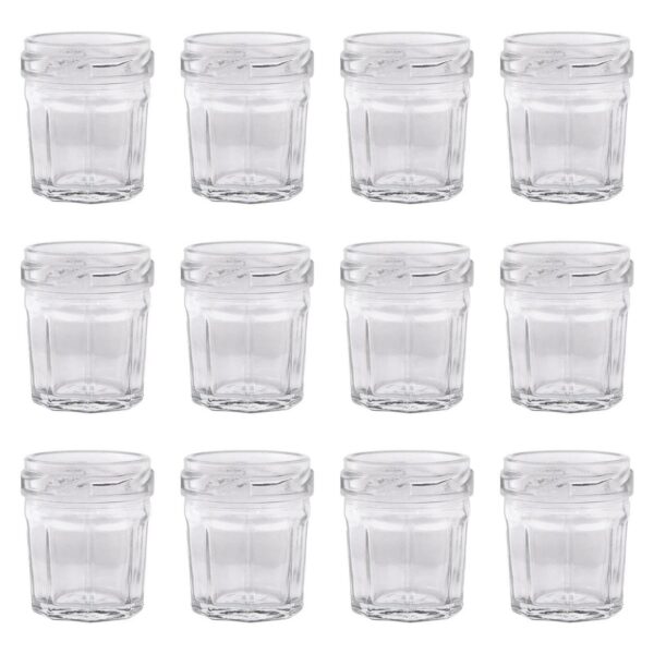 12x 30ml Glass Jam J 0d91b90bd5bfa46d2dce9c930e9753d9