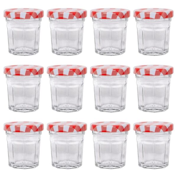 12x 30ml Glass Jam J 20270dd516da83ff57883a9d54a50860