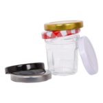 12x 30ml Glass Jam Jars with Green Lids Chutney Preserve Honey Pickle Storage - Image 4