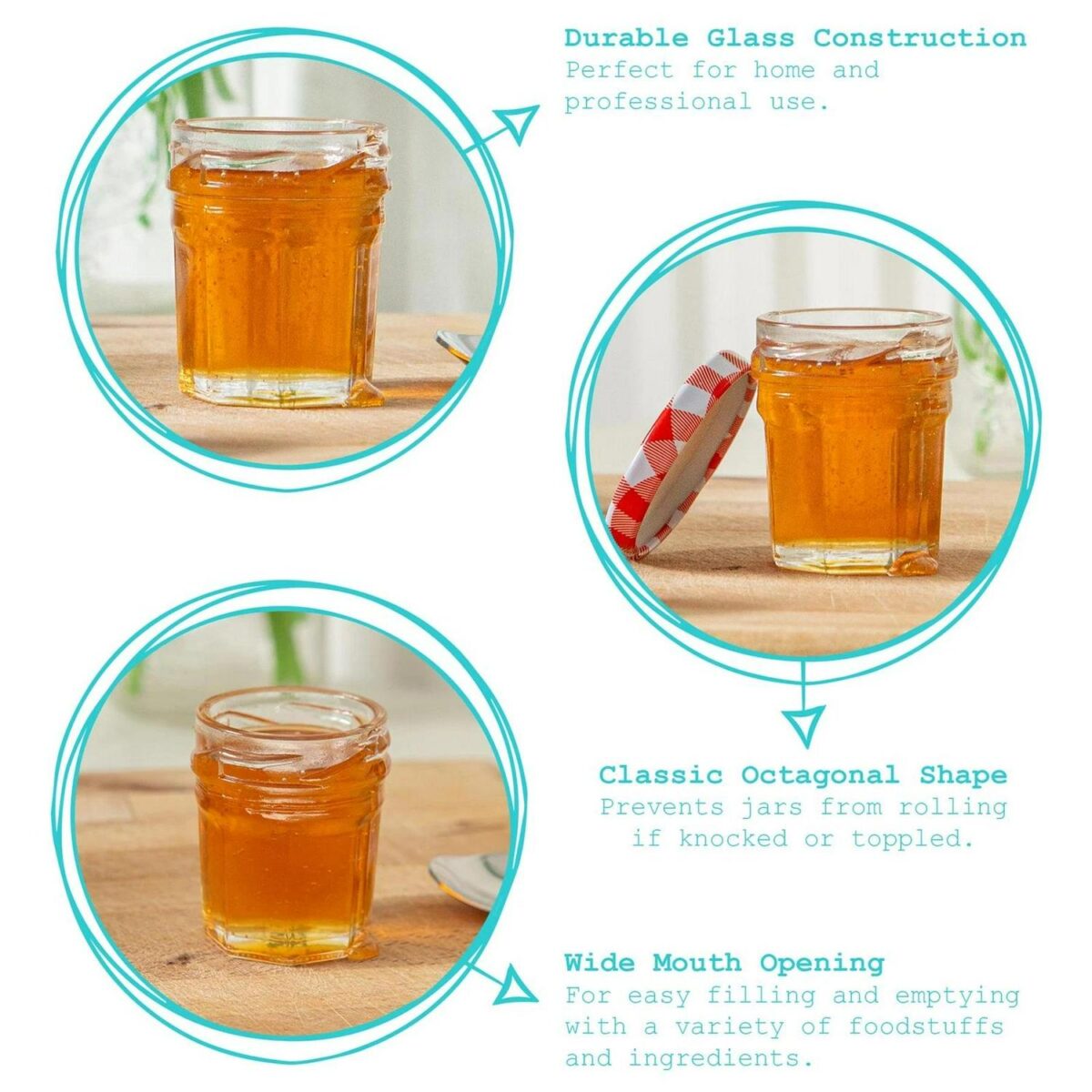 12x 30ml Glass Jam Jars Twist Top Chutney Preserve Honey Pickle Storage - Image 2