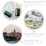 12x 340ml Aware Amorf Recycled Glass Tumblers Green Drinking Glasses Set - Image 2