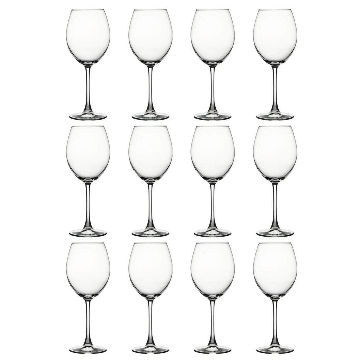 12x 550ml Enoteca Wine Glasses Red White Party Drinking Glass Gift Pack Set - Image 1