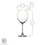 12x 550ml Enoteca Wine Glasses Red White Party Drinking Glass Gift Pack Set - Image 3