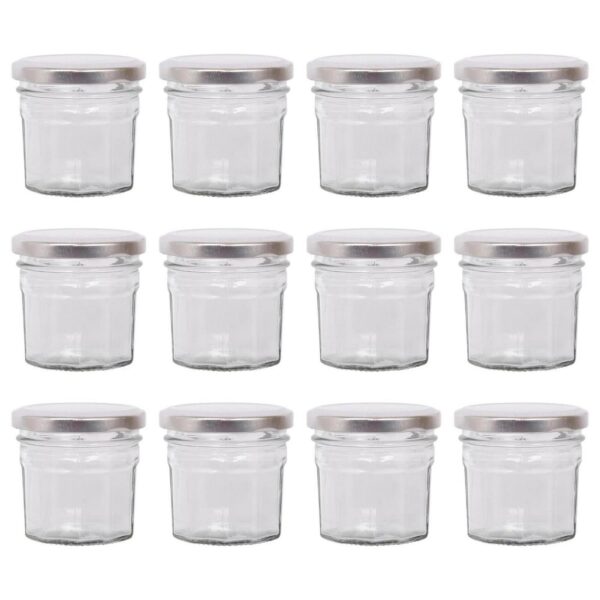 12x 90ml Glass Jam J 4b28279f51e0c970d230674af12fece6