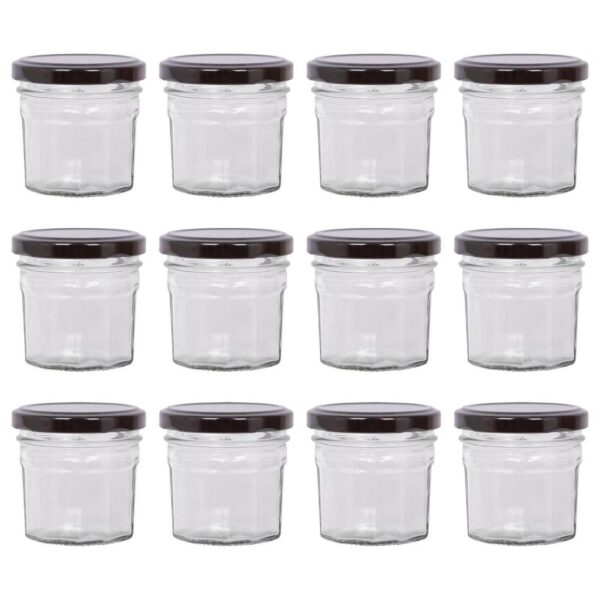 12x 90ml Glass Jam J 7ba77e1b639d23a24d8f150c74569583