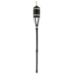 12x Black 60cm Bamboo Garden Fire Torches Outdoor Paraffin Oil Tiki Lantern - Image 5