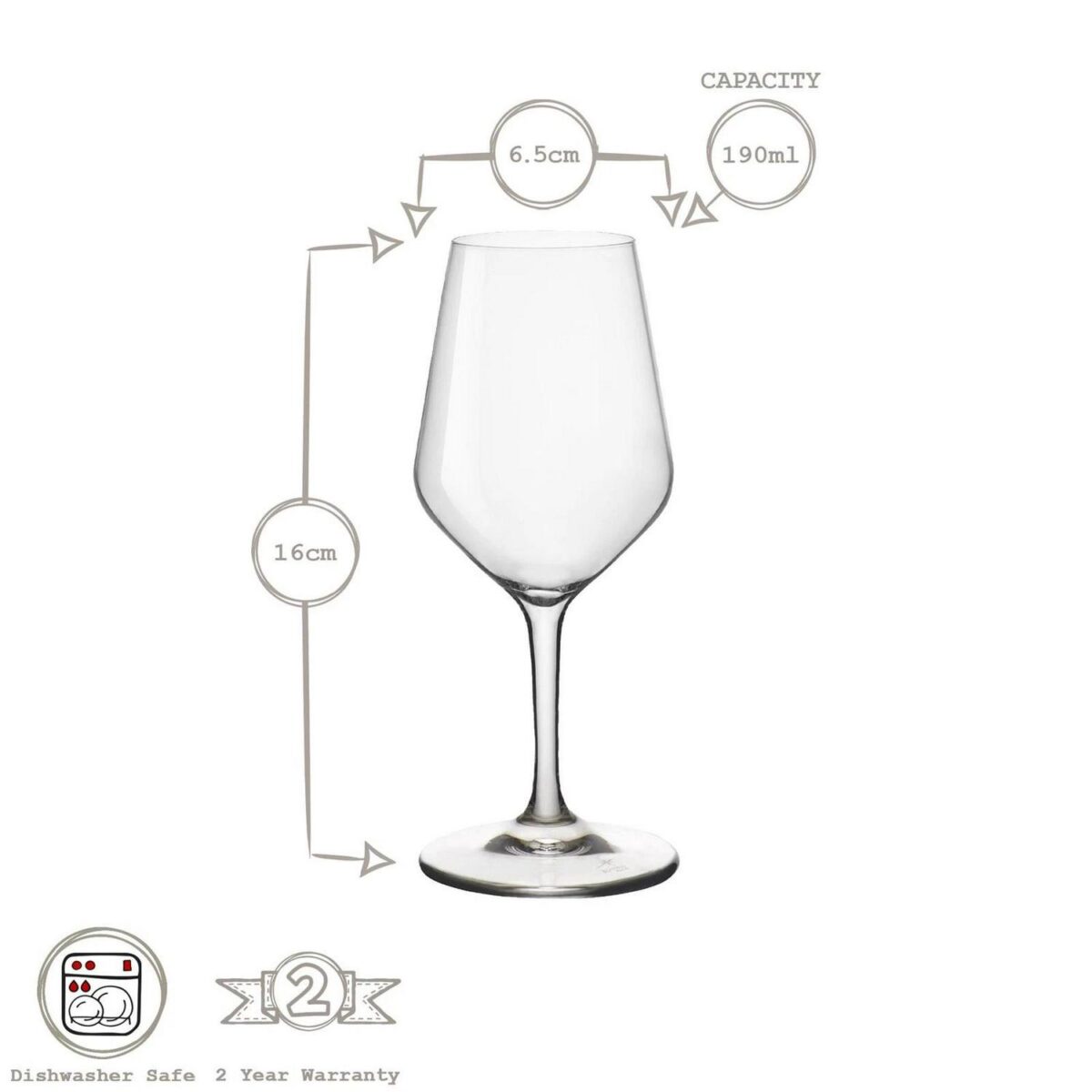 12x Bormioli Rocco Clear 190ml Electra Liqueur Glasses Sherry Cordial Glass Set - Image 3
