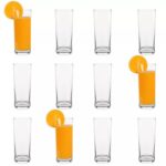 12x Classic Highball Glasses Modern Water Juice Cocktail Tumblers 360ml Clear