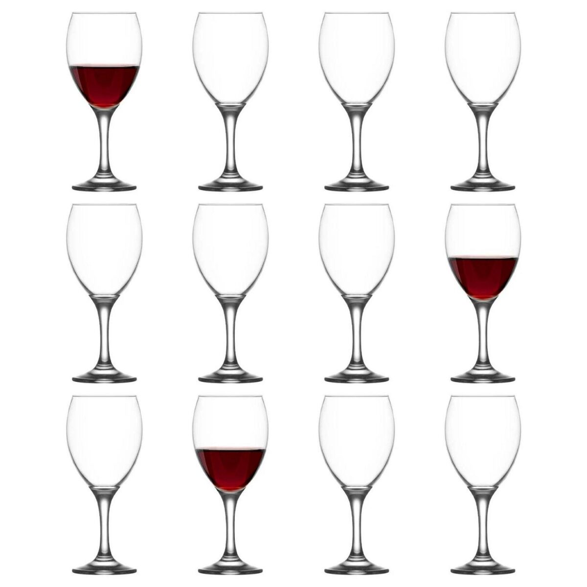12x LAV 455ml Empire Red Wine Glasses Party Cocktail Drinking Glass Goblet Set - Image 1
