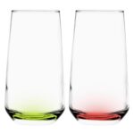 12x LAV 480ml Lal Highball Glasses Coloured Base Cocktail Drinking Tumblers Set - Image 6