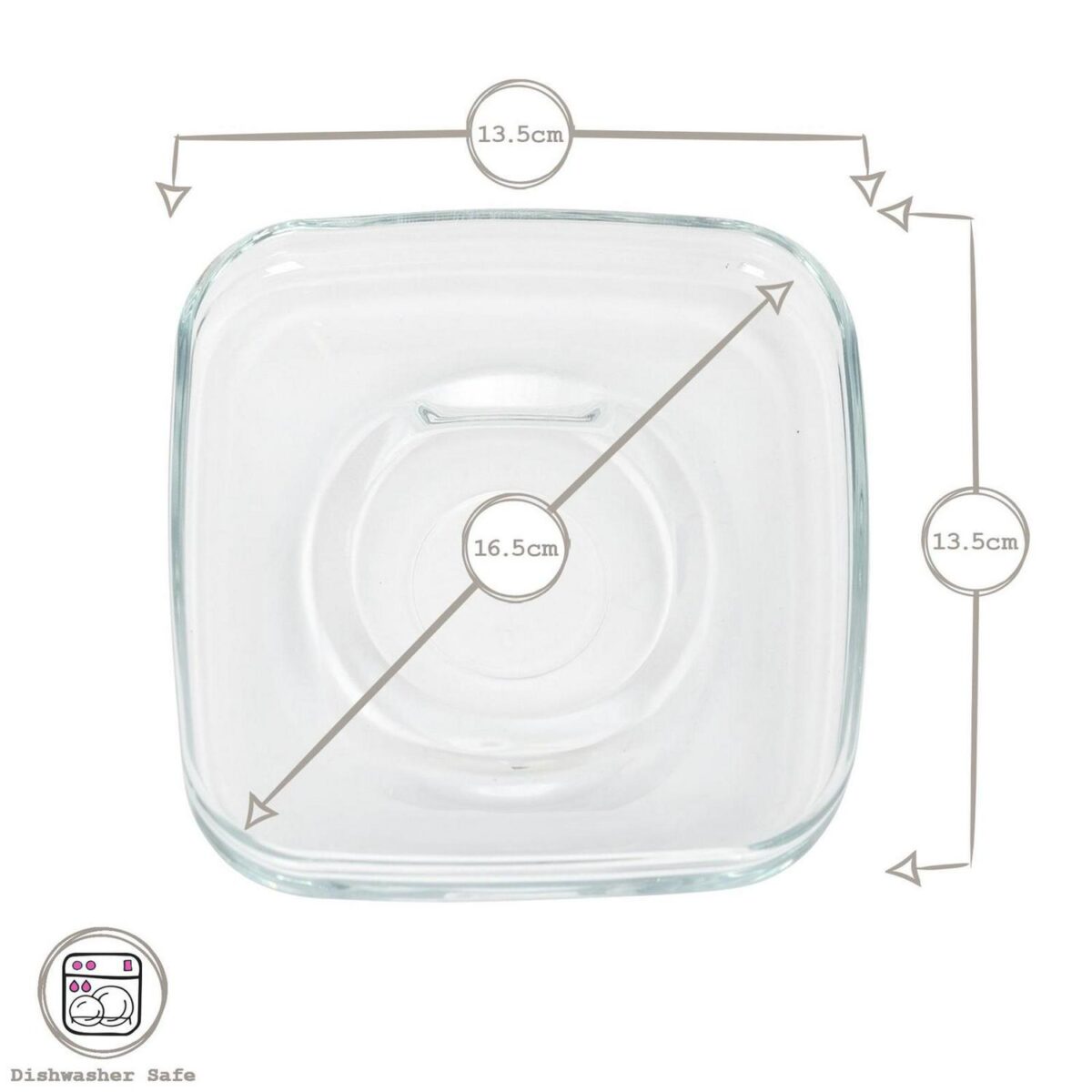 12x LAV Clear 16.5cm Cozy Glass Cappuccino Saucers for Tea Latte Cup Mug Glasses - Image 3