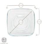 12x LAV Clear 16.5cm Cozy Glass Cappuccino Saucers for Tea Latte Cup Mug Glasses - Image 3