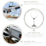 12x LAV Clear 260ml Ella White Wine Glasses Party Cocktail Drinking Goblet Set - Image 2
