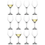 12x LAV Clear 260ml Ella White Wine Glasses Party Cocktail Drinking Goblet Set