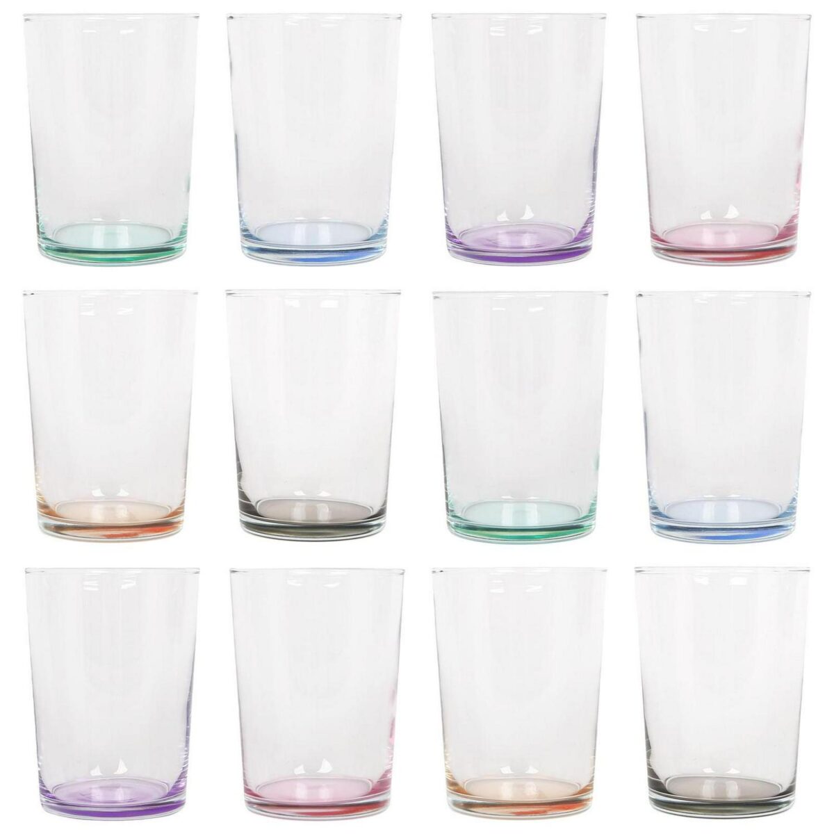 12x LAV Colour Base 520ml Bodega Highball Glasses Glass Drinking Tumblers Set - Image 1