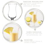 12x LAV Fiesta Pina Colada Glasses Hurricane Cocktail Party Drinking Set 460ml - Image 2