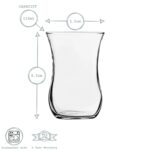 12x LAV Klasik Glass Turkish Tea Cups Coffee Cappuccino Mugs Glasses 115ml - Image 3