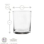 12x LAV Liberty Whiskey Glasses Glass Scotch Rum Drinking Tumblers Set 280ml - Image 3