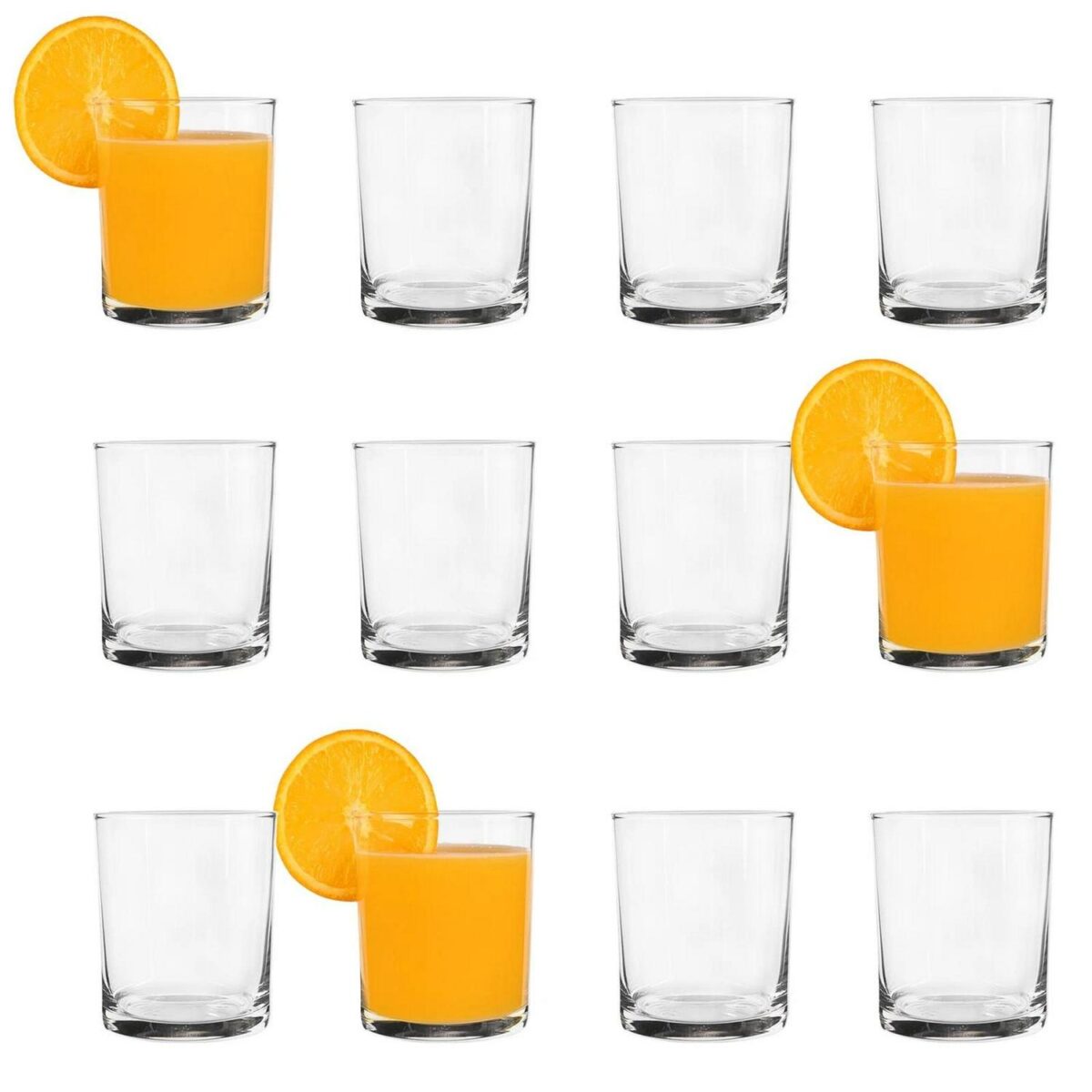 12x LAV Liberty Whiskey Glasses Glass Scotch Rum Drinking Tumblers Set 280ml - Image 1