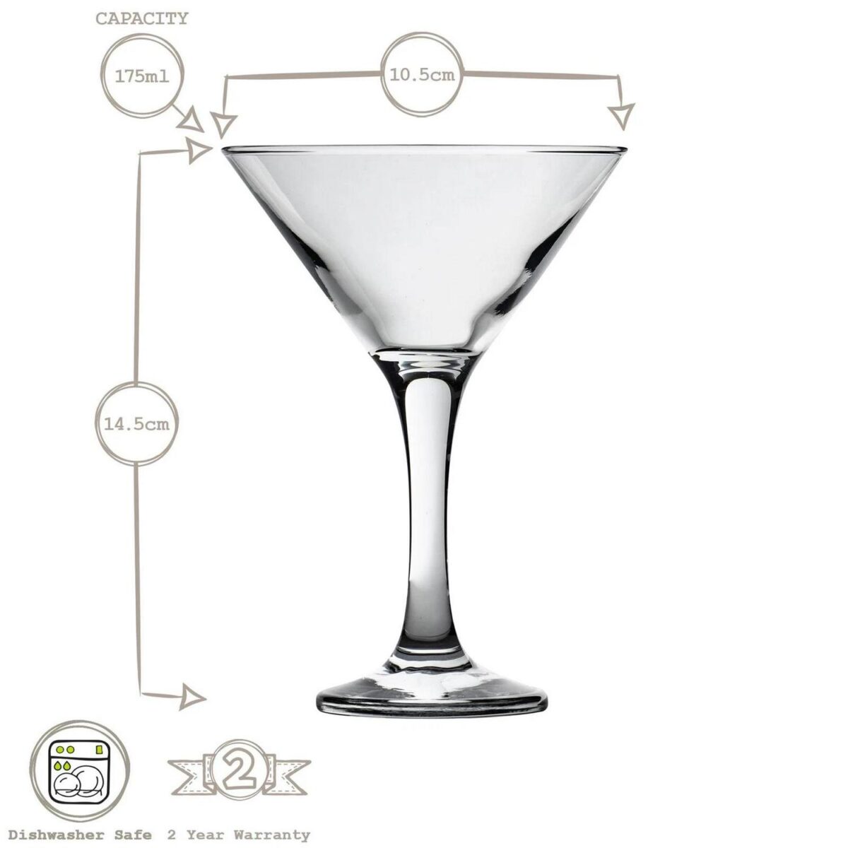 12x LAV Misket Espresso Martini Glasses Champagne Cocktail Coupe 175ml - Image 3