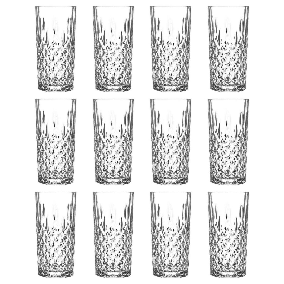 12x LAV Odin Highball Glasses Tall Glass Water Drinking Tumblers Set 356ml - Image 1