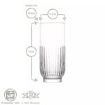 12x LAV Tokyo Highball Glasses Tall Glass Water Drinking Tumblers Set 395ml - Image 3