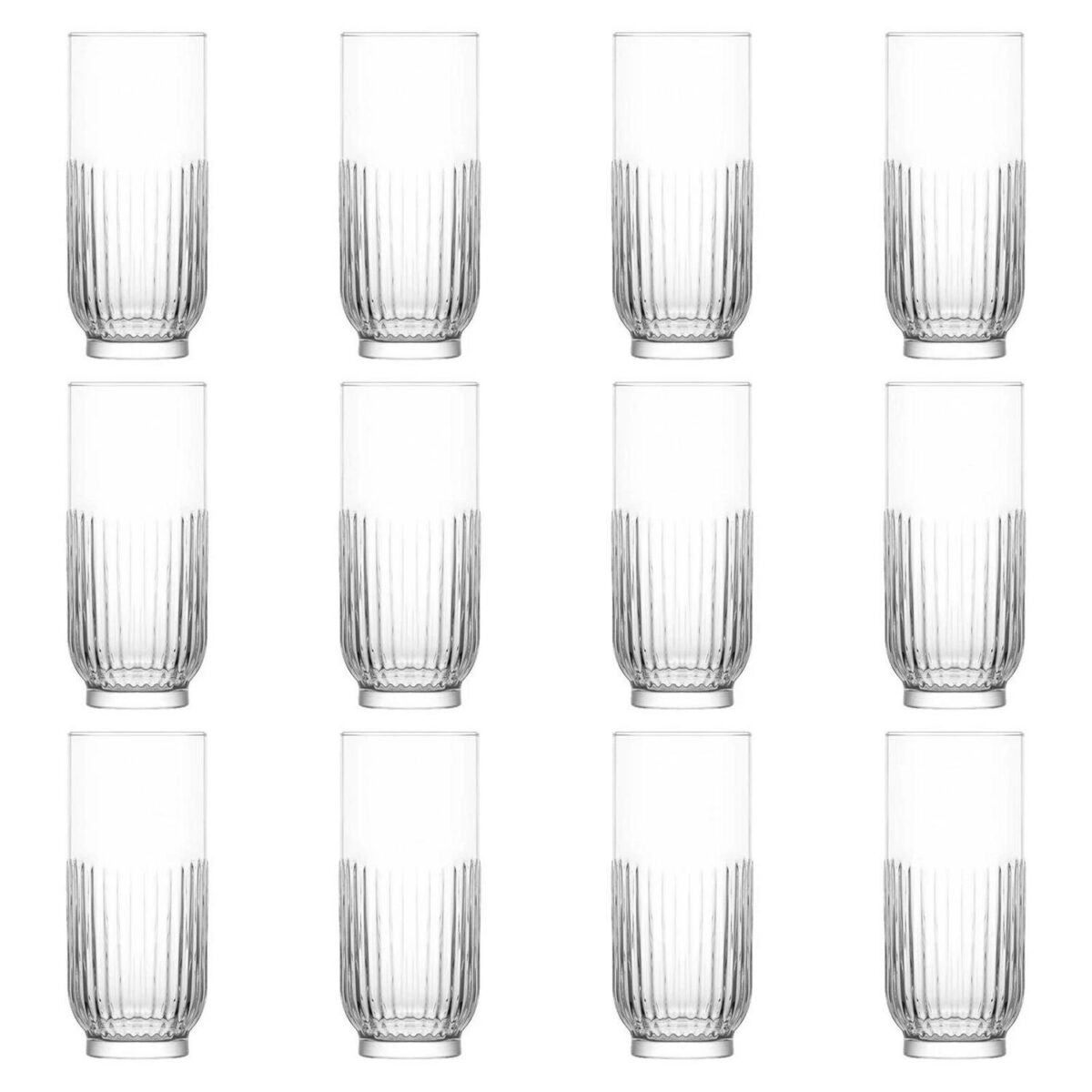 12x LAV Tokyo Highball Glasses Tall Glass Water Drinking Tumblers Set 395ml - Image 1