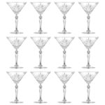 12x RCR Crystal 210ml Melodia Martini Glasses Cocktail Party Drinking Glass Set