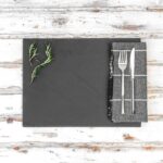12x Rectangle Slate Placemats 30cm x 20cm Natural Dining Table Place Mats Set - Image 4