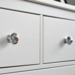 12x Round Ceramic Cabinet Knobs Cupboard Door Drawer Handles Black Blooms - Image 6