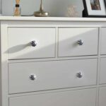 12x Round Ceramic Cabinet Knobs Vintage Cupboard Door Drawer Handles Navy Lines - Image 7