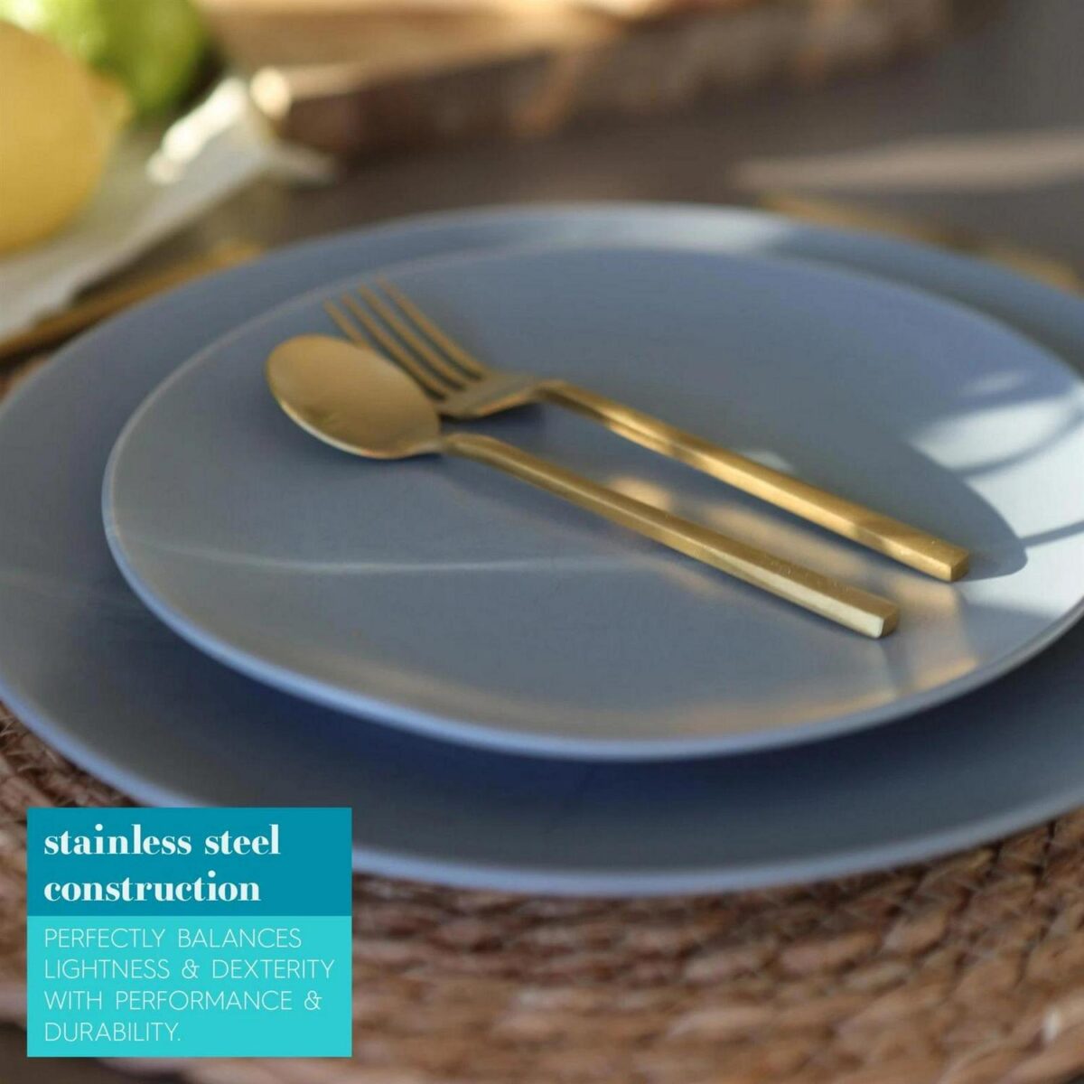 12x Stainless Steel Teaspoons 14.5cm Gold Kitchen Table Cutlery Coffee Set - Image 2