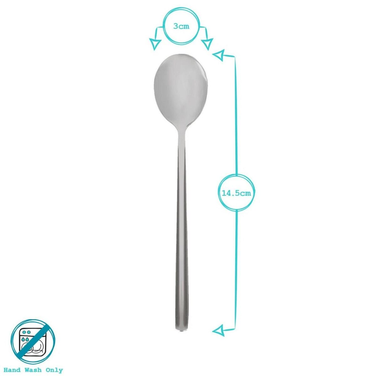 12x Stainless Steel Teaspoons 14.5cm Gold Kitchen Table Cutlery Coffee Set - Image 5