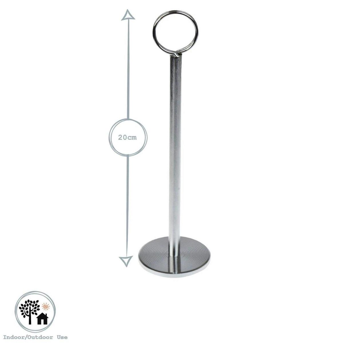 12x Table Number Holders Wedding Place Card Sign Stand Set Photo 20cm Silver - Image 3