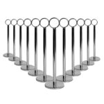 12x Table Number Holders Wedding Place Card Sign Stand Set Photo 20cm Silver