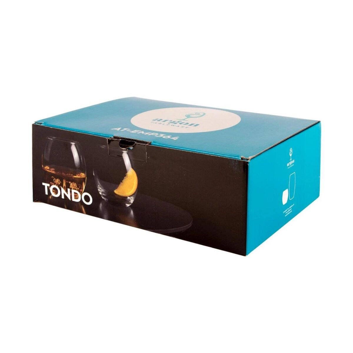 12x Tondo Whisky Glasses Modern Water Juice Glass Drinking Tumblers 405ml Clear - Image 5