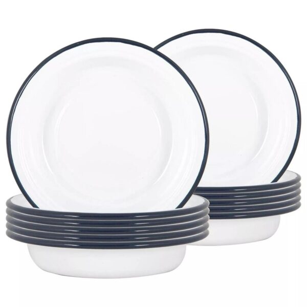 12x White Enamel Dee 37d43fc21d2b3425a64ac3bad112054e