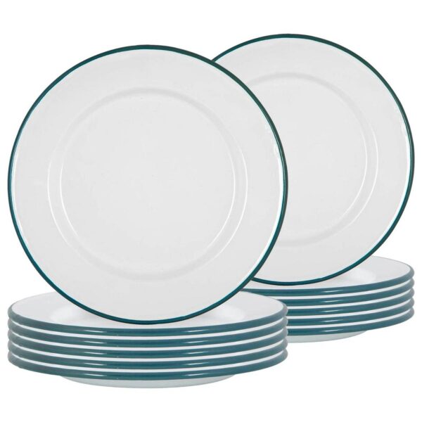 12x White Enamel Din d1305c3a49f8ef5cca9a3a462df5bfb9