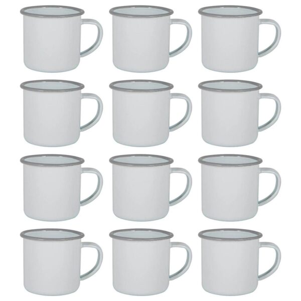 12x White Enamel Esp 63c05fcc54d3287c192061d7505212d2