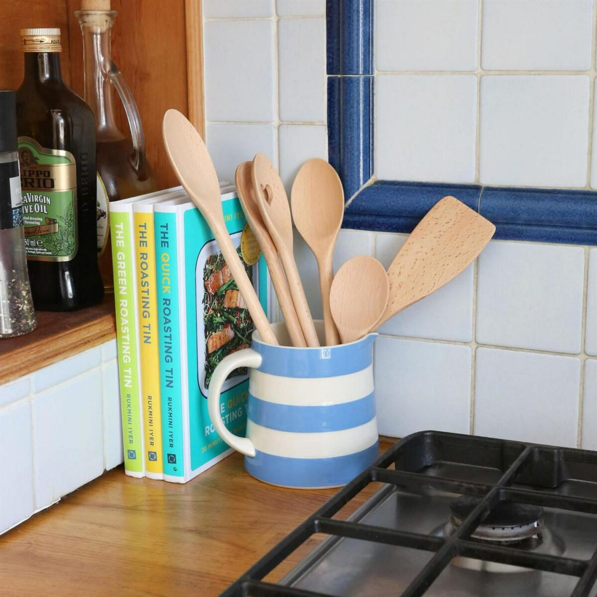 12x Wooden Cooking Spoons 30cm Non Stick Long Handle Kitchen Cookware Utensil - Image 5