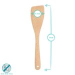 12x Wooden Spatulas 30cm Non Stick Long Handle Kitchen Cookware Utensil - Image 3