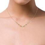 14ct Two Tone Gold Graduated Beaded Necklace - Image 2