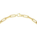 14ct Yellow Gold Paperclip Necklace - Image 4