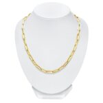 14ct Yellow Gold Paperclip Necklace - Image 2