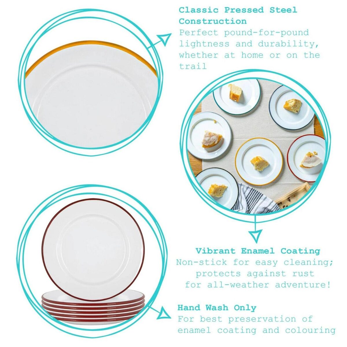 16pc White Enamel Di 33df262a239f4e0f1bcea809e4b371f1