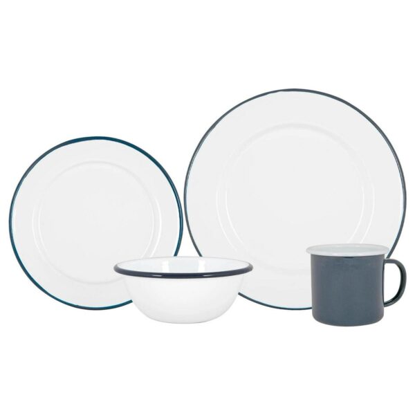 16pc White Enamel Di a767d741a0bee55212a7324c44631462