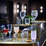 18pcx Bormioli Rocco Florian Stemware Set Glass Red White Rose Stem 9cm Clear - Image 5