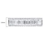 1.00ctw Baguette and Round Brilliant Cut Diamond Ring, 18ct White Gold - Image 4