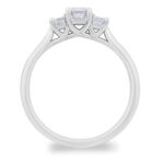 1.00ctw Emerald Cut Diamond 3 Stone Ring, 18ct White Gold - Image 6