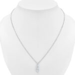 1.00ctw Round Brilliant Cut 3 Stone Diamond Pendant, 14ct White Gold - Image 4